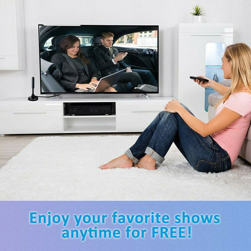 Indoor 300 Mile HDTV Antenna Aerial HD Digital TV Signal Booster Amplifier Cable