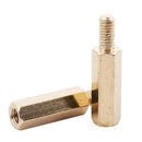 50 Pcs M3 3mm Male Female Brass PCB Spacer Hex Stand-Off Pillar 20mm Y5Q6