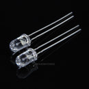 100Pcs 5mm White Ultra-Bright LED Light Lamp Emitting Diodes 15000MCD  hv2n