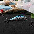4pcs Minnow Fishing Lures Bait Treble Hooks Wobblers Lure Fishing Tool