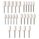 25pcs Wool Felt Polishing Burr Buffer Buffing Wheel Rotary 3mm Shank