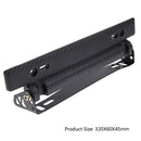 Adjustable Black Carbon Fiber Car License Plate Holder Frame Bracket Universal