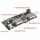 Dual USB 5v 2.1A 1A Mobile Phone Power Bank Charger PCB Board for 18650 B MJI