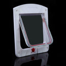 Lockable Cat Flap Door Kitten Dog Pet Lock Suitable for Any Wall White A