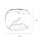 Glass Rockery Flower Vase Pot Mini Aquarium Bowl Reptile Tortoise Terrarium