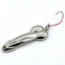 Lushazer 5Pcs Spoon Fishing Lure Zinc alloy Fishing Bait Treble Hook Hard L T6H6