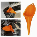 Motorcycle Car Long Mouth Funnel Plastic Refueling Oil Liquid Spout Filli3C