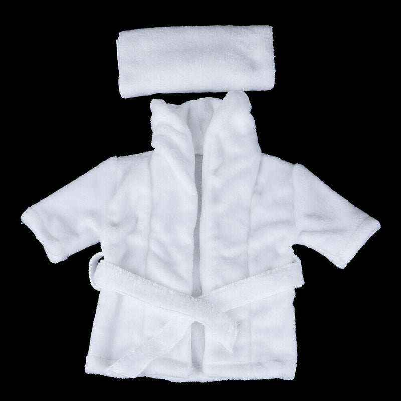 2Pcs/set Newborn baby photography props soft flannel scarf + bathrobes 0 Bj