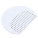 1x Cute Cookie Shaped Design Mirror Makeup Comb Brown