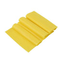 Yellow 1.5m Yoga Pilates Rubber Stretch Resistance Exercise Fitness Band