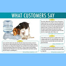 3.5L Large Automatic Pet For Cats Dogs Plastic Dog Food Bowl Pets Dispenser J7W7