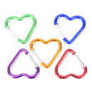 Aluminum Alloy Heart-shaped Camping Carabiner Clip Keychain Climbing Key ChaiJ,a