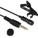 Clip-on Lapel Mini Lavalier Mic Microphone 3.5mm For Mobile Phone PC Recording ^