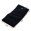 1pcs Golf towel sports towel fitness towel with hook black