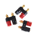 Dual Female Banana Plug Terminal Binding Post for Speaker Amplifiers JR