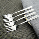4x New Stainless Steel Cocktail Dessert Fork Tasting Appetizer Cake Fruit WRH