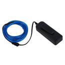 Blue Flexible EL Wire Neon Light 5M Dance Party Decor+Controller