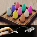45xNatural Bullet Sandalwood Fragrance Incense Backflow Cones Tower Buddhism lia