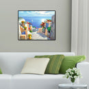 5D Full Round Drill Diamond Painting Seaside Castle Steps DIY Cross Stitch