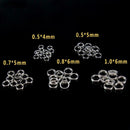 250pcs 5-Size Stainless Steel Fishing Split Rings Double Loop Connectors