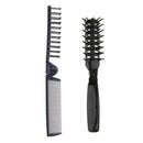 2x Lovely Multifunction Foldable Pocket Travel Hairbrush Massage Scalp Comb