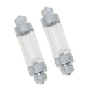 2PC Aquarium Check Valve Bubble Counter For CO2 System Regulator Useful -Dual