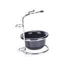 Stainless Steel Shaving Brush Stand Razor Holder Black Shaving Bowl Mug Set Vh~ï¼ˆ