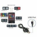 Car LED Strip Light, RGB 4pcs 48LED Multicolor Music Car Interior Lights Un