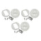 3 Set 2 inch/ 50mm Flush Pull Hatch Slam Latch for RV Boat Deck Nylon