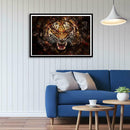 5D DIY Full Drill Diamond Painting Fierce Tiger Cross Stitch Embroidery Kit