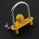 Universal Heavy Duty Hitch Lock Caravan Trailer Ball Coupler Lock Yellow