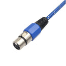 Weaving 3 Pin XLR Microphone Cable Male to Female Audio Extension Cord