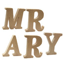 5Pieces Wooden Alphabet Craft MARRY Letter Plaque Wall Hanging Wedding Decor