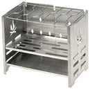 Foldable Stainless Steel Wood Stove Portable Outdoor Camping Stove Picnic B
