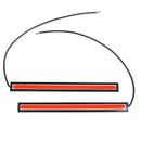 2Pcs Red super bright cob car waterproof 12v led light drl fog driving lampJA~ï¼ˆ