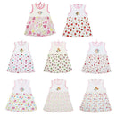 Baby Summer Dresses Girls O-Neck Sleeveless Cute Flowers Cotton Mini Dress