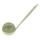 2 In 1 Wheat Straw Soup Spoon With Filter Long Handle Colander Skimmer Green