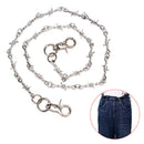 75cm Unisex Fashion Rock Punk Style Jeans Metal Pants  Hip-hop Key Chain Sil- OZ
