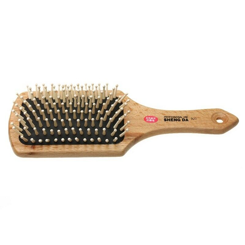 Comb hair comb brush wooden brush anti-static massage hairstyle women M5P1