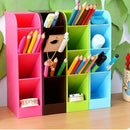 Plastic Desktop Desk Organizer Office Pen Pencil Holder Makeup Storage Tray