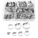 60Pcs Stainless Steel Hose Pipe Hoop Strong Hose Clamps Wire Assorted Kit  MZO