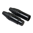 5 Pairs 3 Pin XLR Connectors Male And Female Microphone Mic Cable Adapter