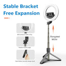 Extendable Selfie Stick Tripod Stand LED  Fill Light Bluetooth Remote