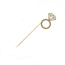 10pcs Diamond Ring Cupcake Toppers Engagement Wedding Party Table Decorations BX