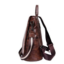 Womens Backpack Purse Pu Leather Anti-Theft Backpack Casual Satchel School