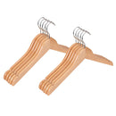 10pcs Children Wooden Coat Hangers Wardrobe Hanger Bar for kids Clothes 32cm