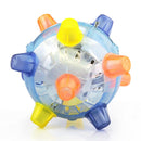 Interactive Jumping Ball For Dog Colorful LED Light Music Flashing Bouncing