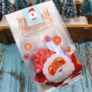 50pcs Christmas Gifts Santa Claus Bags Bake Cookies Biscuit Candy Jewelry Bag-OZ