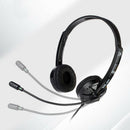 With Microphone USB Headphone Phone PC Audio Control Call Center 3.5mm Jack