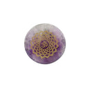 7 Round Pieces Crystal Palm Reiki Energy Engraved Stones